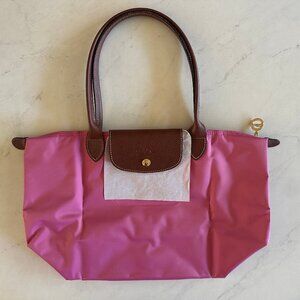 BRAND NEW Longchamp Le Pliage Original M Tote Bag - Bright Pink